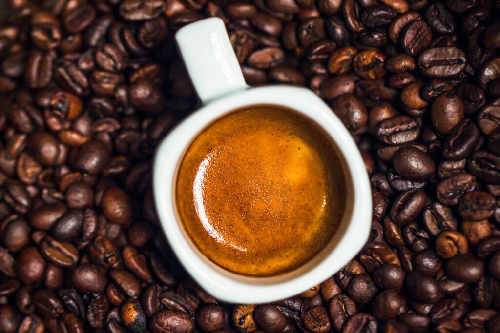 too much caffeine with a cup of coffee