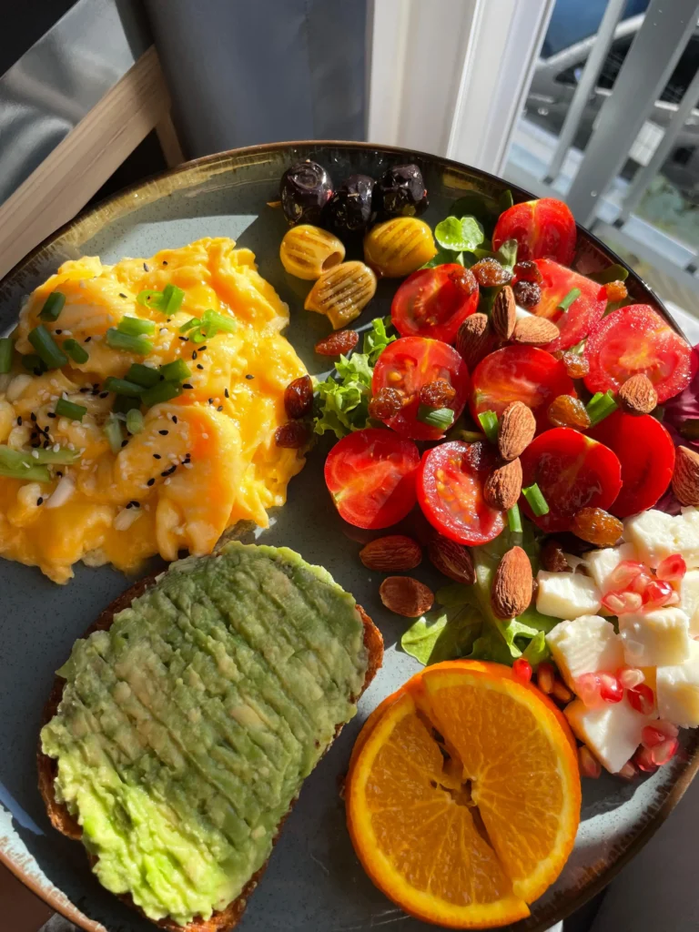 Colorful breakfast plate for Cozymoodallday